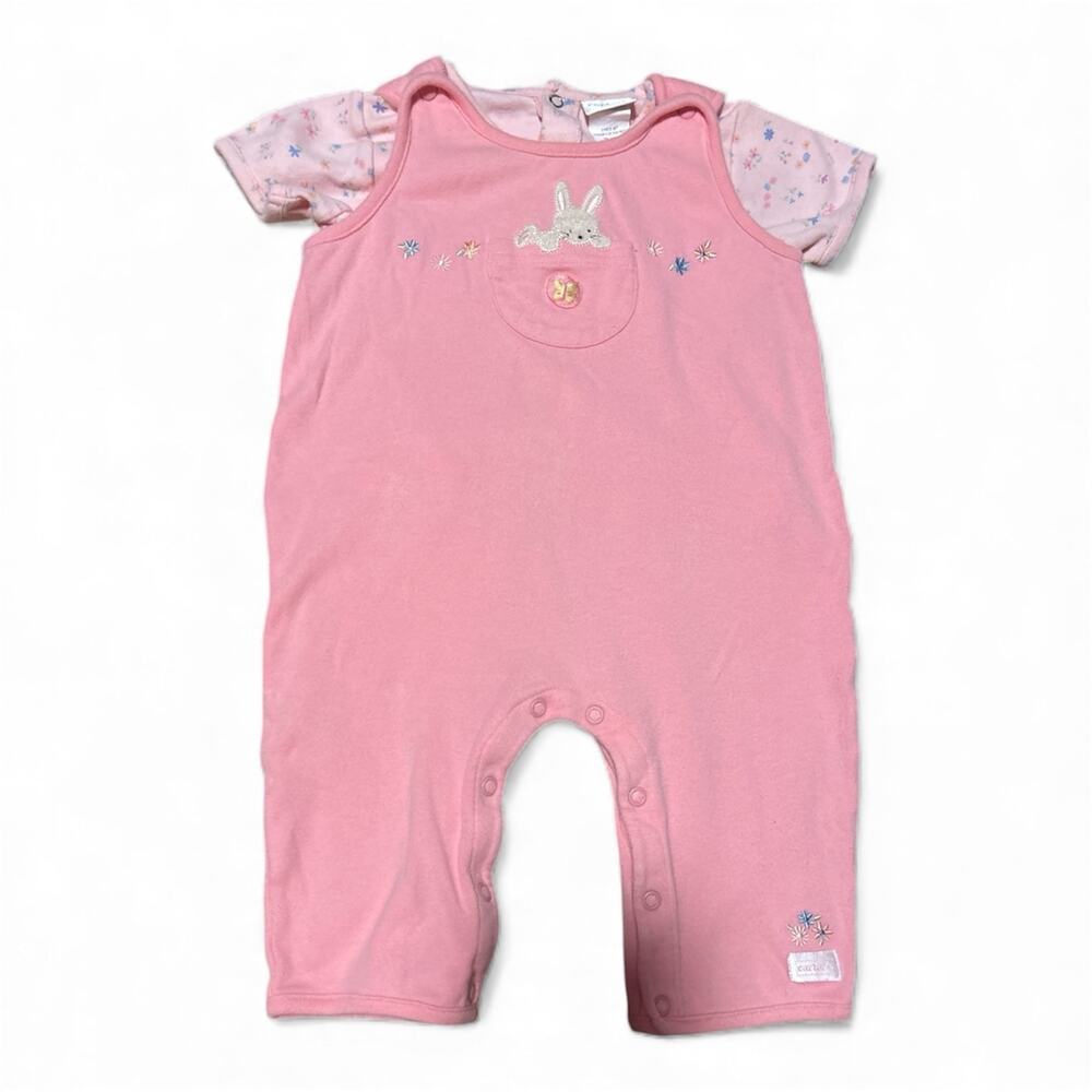 Vintage Carters Girls 9-12m Set Pink